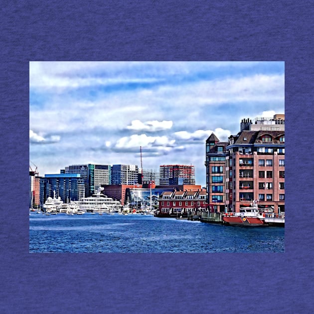 Boston MA - Fire Boat Docked in Boston Inner Harbor by SusanSavad